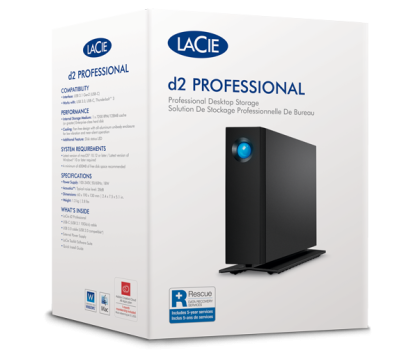 Dysk zewnętrzny LaCie D2 Professional 20TB USB 3.2 Gen. 2 Czarny